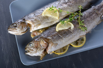 Baked trout