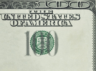 one hundred  dollars bill macro