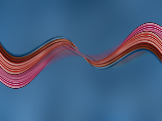 waves multicolor abstract
