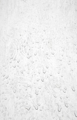 Metal with water drops