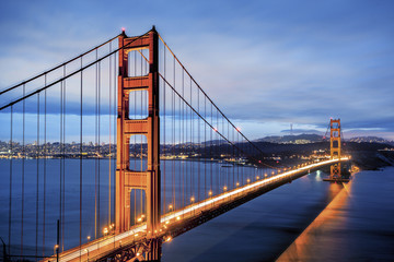 famous Golden Gate Bridge in San Francisco