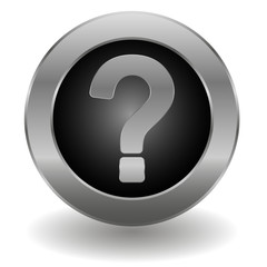 Metallic question button