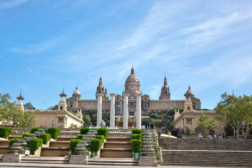 Naklejka premium National Museum in Barcelona, Spain