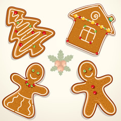 Gingerbread Cookie Illustration