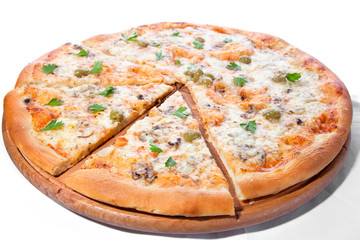 Tasty vegetable pizza