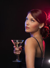 woman with cocktail