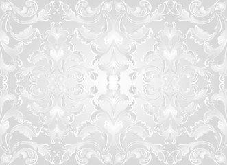 background with floral abstract ornaments seamless