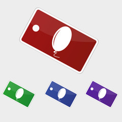 Vector illustration tag - balloon