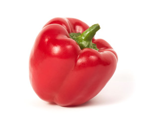 Red pepper isolated on a white background