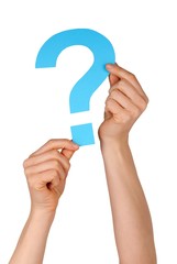 blue question mark