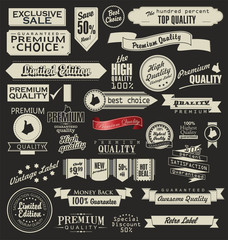 Set of Retro Vintage labels