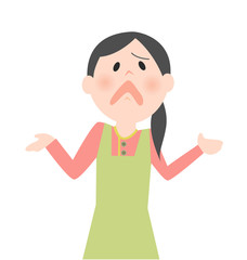 困っている女性