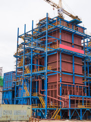 Structure of boiler in power plant