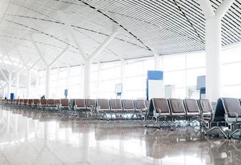 Papier Peint photo autocollant Aéroport Bench in the shanghai pudong airport