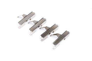 Spring from brake pads  , isolatet on white