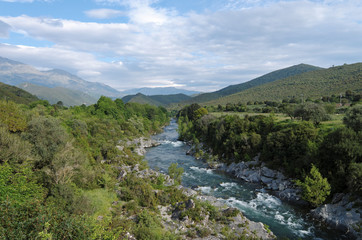 Fototapeta na wymiar Corse, rivière Tavignane