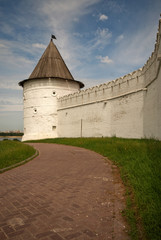 Fototapeta na wymiar The kremlin wall in Kazan