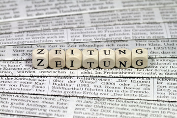 Fototapeta premium Zeitung