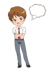 男の子/考える