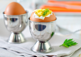 boiled eggs