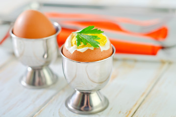 boiled eggs