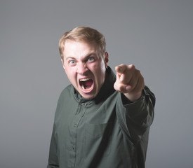 Angry man