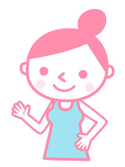 女性トレーナー（ピンク）