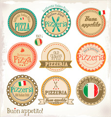 Pizza stamp - set