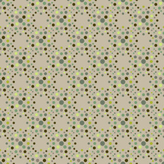 Green circles seamless pattern