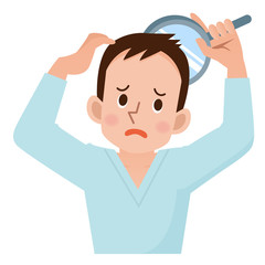 髪の悩み　男性