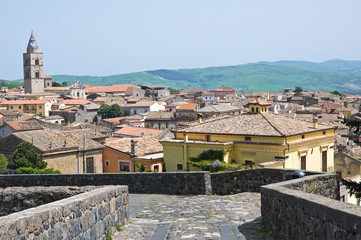 Panoramic view of Melfi. Basilicata. Italy.