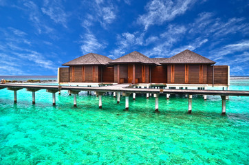 Beautiful water villa in Maldives