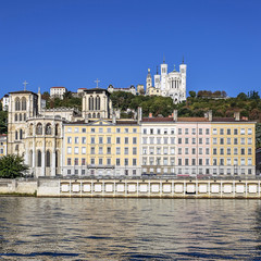 View of Lyon city