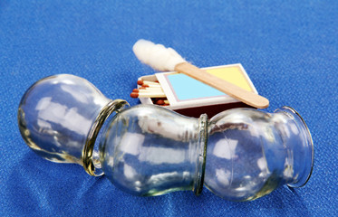 Cupping glass.