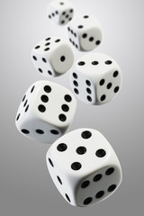 Würfel, Perspektive, weiß 2