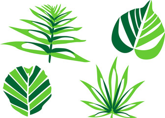 stylized leaves