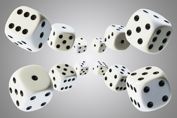 Würfel, Perspektive, Fluchtpunkt, weiß,