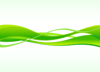 Plakat abstract green waves. To see the other vector wavy background illustrations , please check Abstract Wavy Backgrounds collection.
