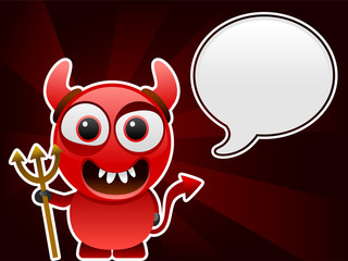 cartoon evil character talking