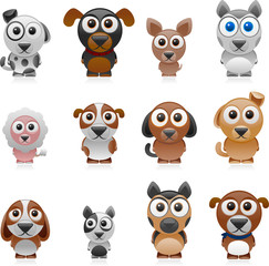 cartoon dog set