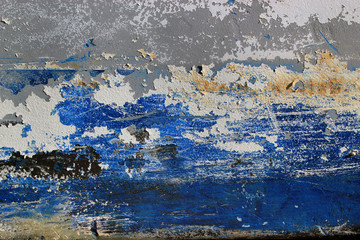 vieille peinture écaillée.