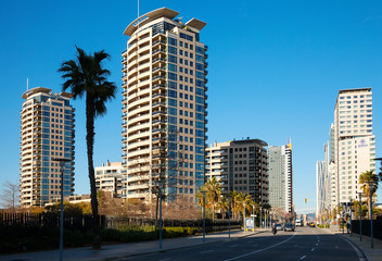 Fototapeta premium View of Barcelona, Sant Marti district