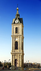 Fototapeta na wymiar Old Jaffa Clock Tower