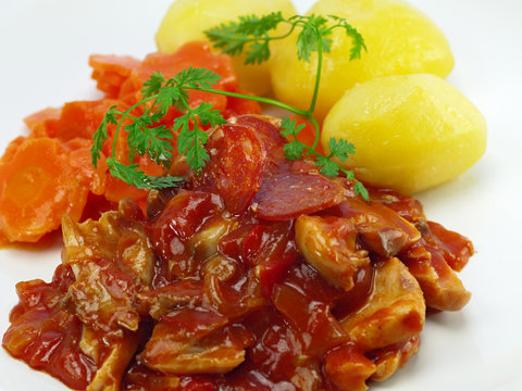 h&auml;hnchen afritada