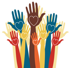 Fun loving crowd of people.