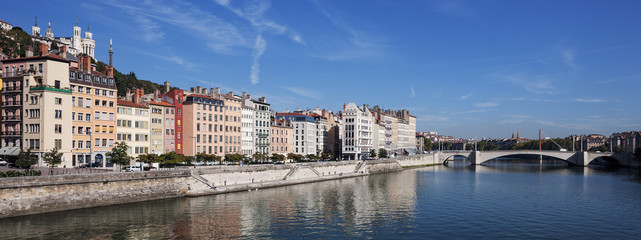 Fototapeta na wymiar Panoramic view of Lyon