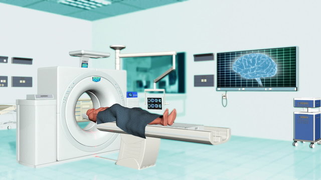 MRI Scanner in a Hospital Room, Alpha