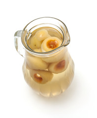 pitcher with apple compote