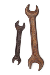 old rusty wrench