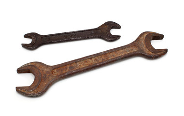 old rusty wrench